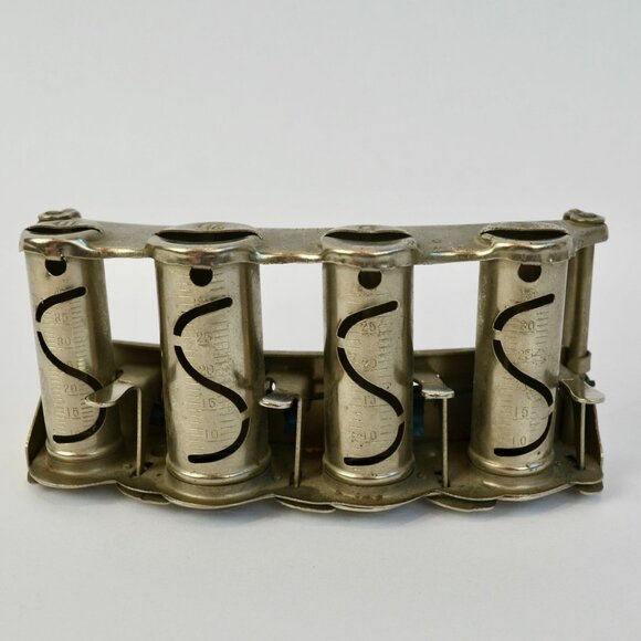 B & R Rapid Coin Changer Silver Metal Used 1c 5c 10c 25c w/ Belt Hooks - Picture 1 of 7